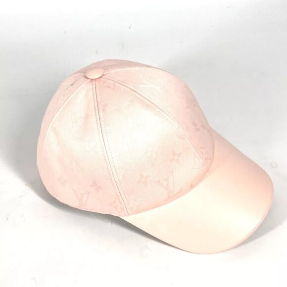 LOUIS VUITTON M7089L Monogram Cap-LV First hat cap baseball cap cotton pink - Picture 4 of 12